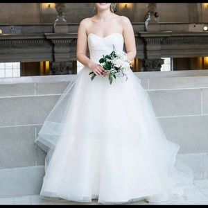 Blush by Hayley Paige Strapless Wedding Dress